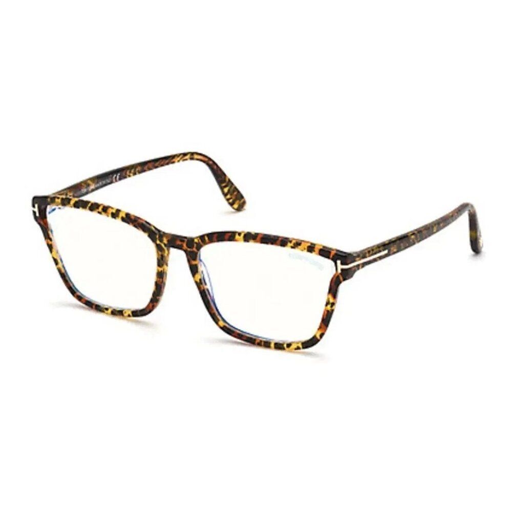 New Authentic Tom Ford FT5707-B/V 056 Rectangular Eyeglasses